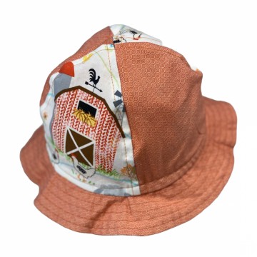 Sommerhatt Orange/dyremotiv